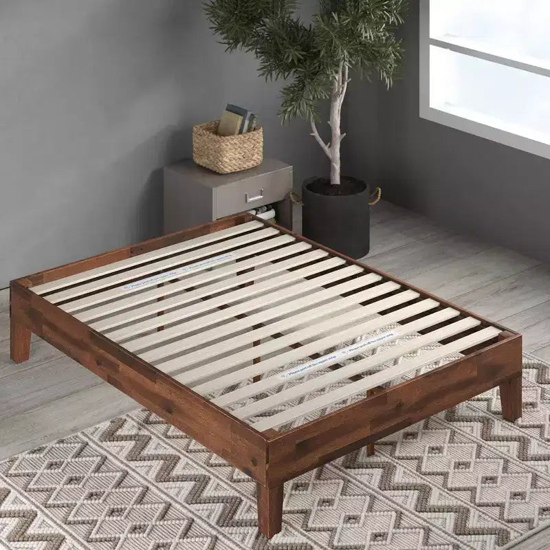 Struttura letto a piattaforma in legno Marissa 12 Deluxe marrone