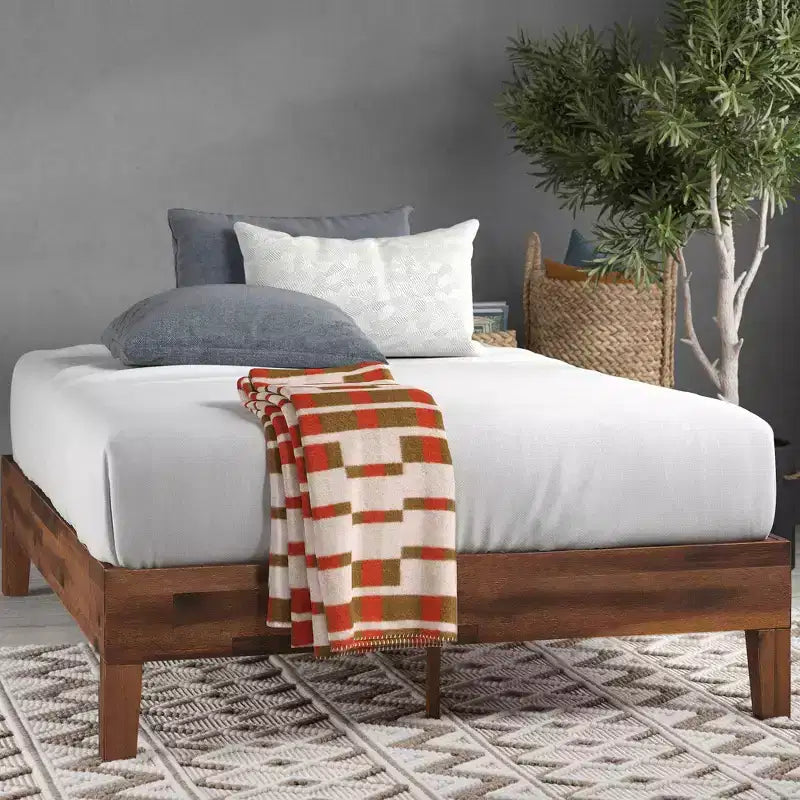 Struttura letto a piattaforma in legno Marissa 12 Deluxe marrone
