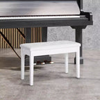 Panca da pianoforte a 2 posti imbottita in similpelle betulla Country tradizionale