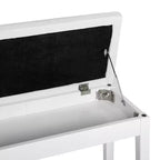 Panca da pianoforte a 2 posti imbottita in similpelle betulla Country tradizionale