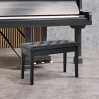 Panca da pianoforte a 2 posti imbottita in similpelle betulla Country tradizionale
