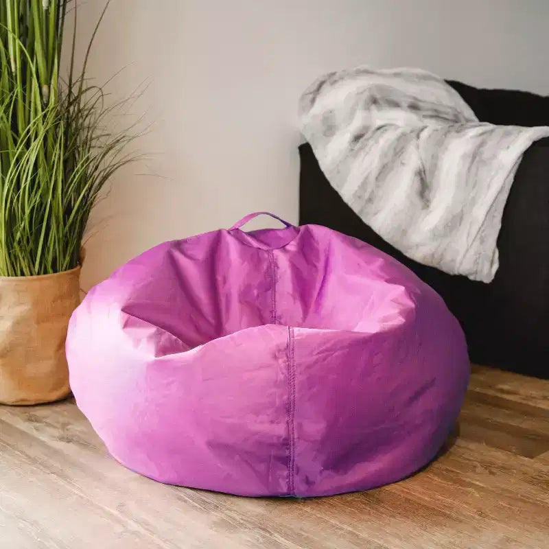 5' Newalla Modern Shearling Pouf Sacco