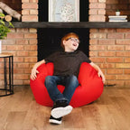 5' Newalla Modern Shearling Pouf Sacco
