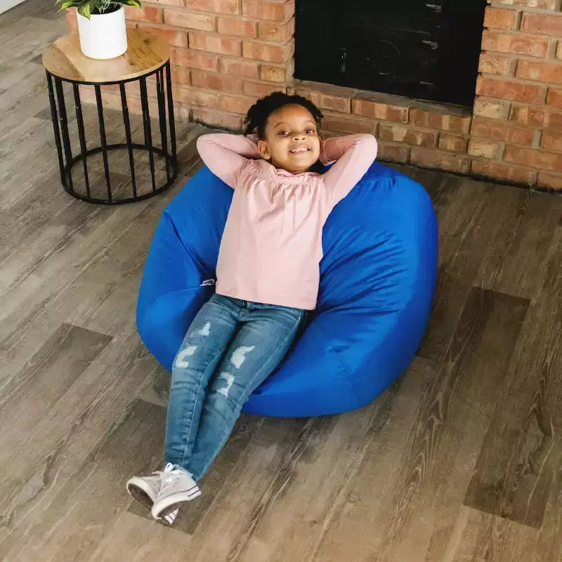 5' Newalla Modern Shearling Pouf Sacco