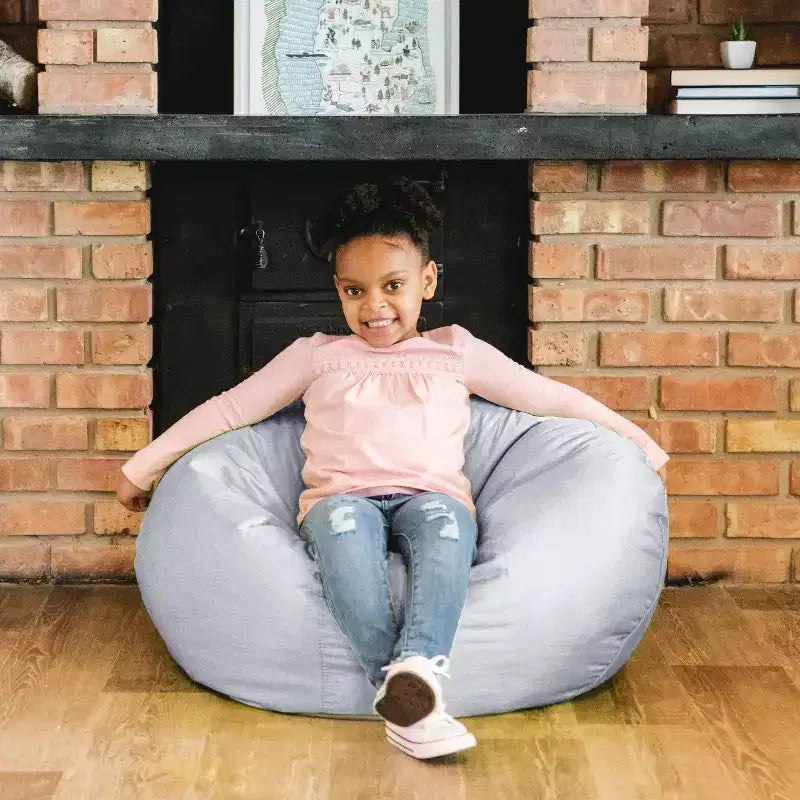 5' Newalla Modern Shearling Pouf Sacco