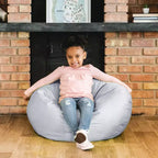 5' Newalla Modern Shearling Pouf Sacco