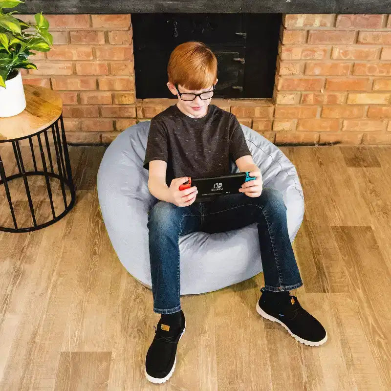 5' Newalla Modern Shearling Pouf Sacco