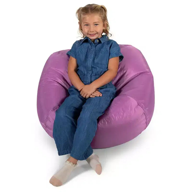 5' Newalla Modern Shearling Pouf Sacco