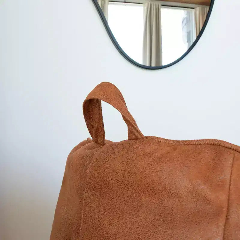 Poltrona sacco Hug, velluto vegano, per adolescenti e adulti