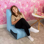 Poltrona sacco reclinabile da gaming e relax, in misto poliestere e nylon, per bambini