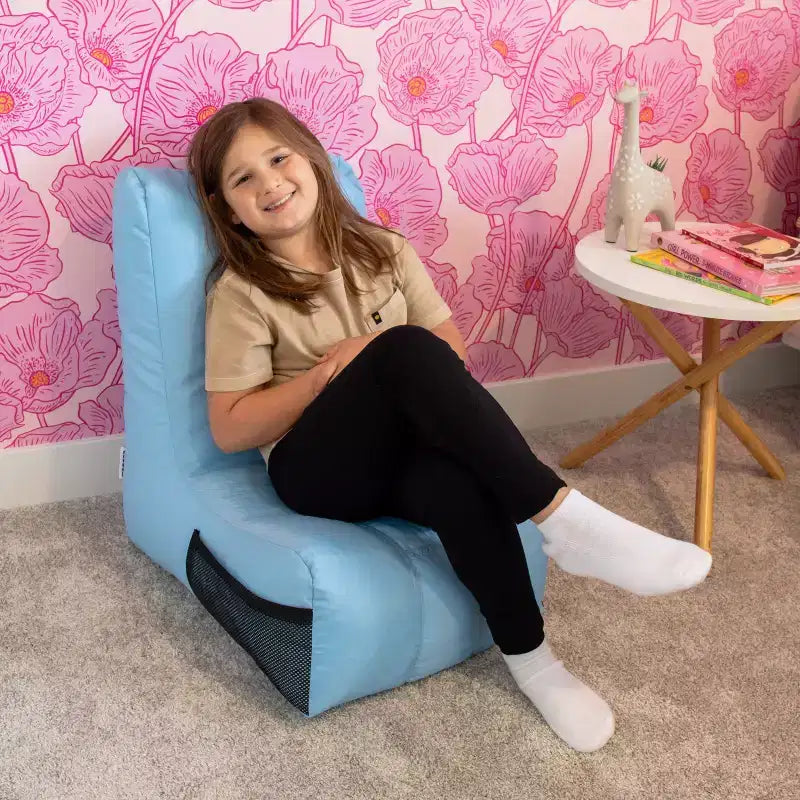 Poltrona sacco reclinabile da gaming e relax, in misto poliestere e nylon, per bambini
