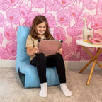 Poltrona sacco reclinabile da gaming e relax, in misto poliestere e nylon, per bambini