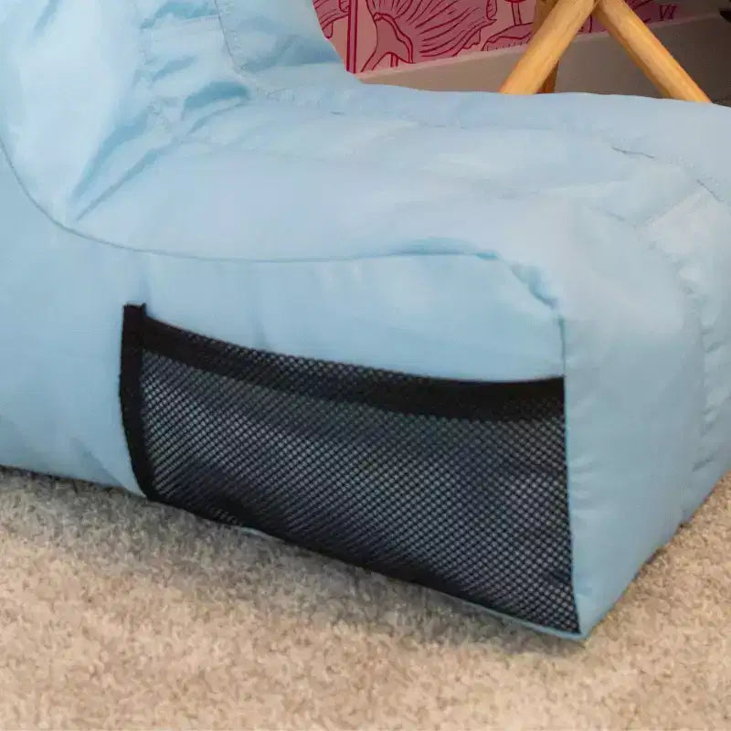 Poltrona sacco reclinabile da gaming e relax, in misto poliestere e nylon, per bambini